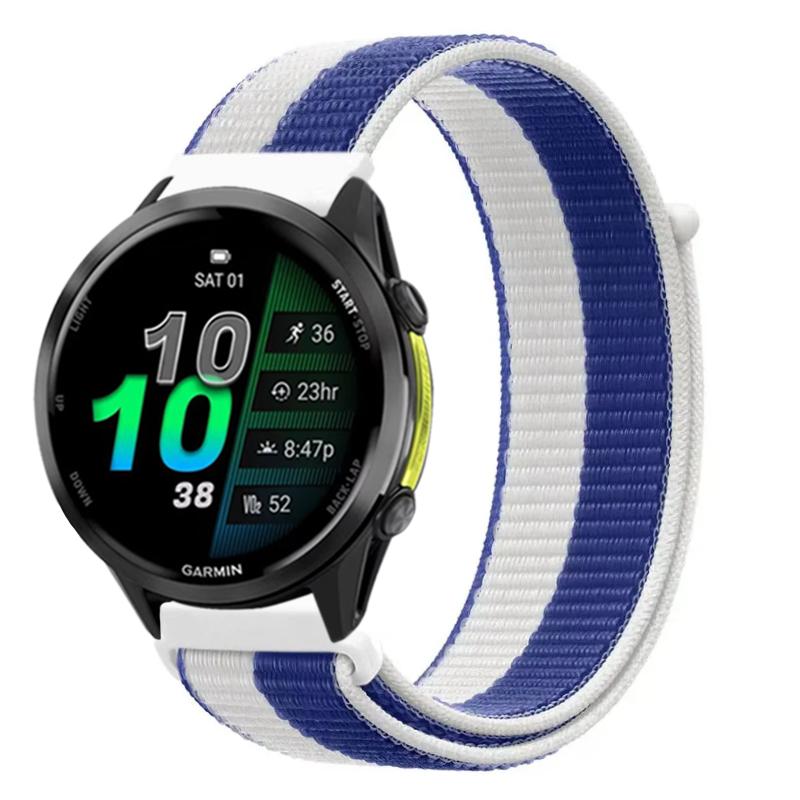 Cinturino in Nylon da 22mm 20mm per Garmin Forerunner 970 570 165 965 55 Venu 3 Stile Bandiera Braccialetto alla Moda Garmin Active 6 Approach S50