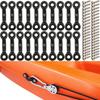 10PCS/20PCS C-Shaped Sailing Deck Rope With Screws Marine Hardware Fixed Handle Buckle Replacement Parts For Kayak Boat Accessories