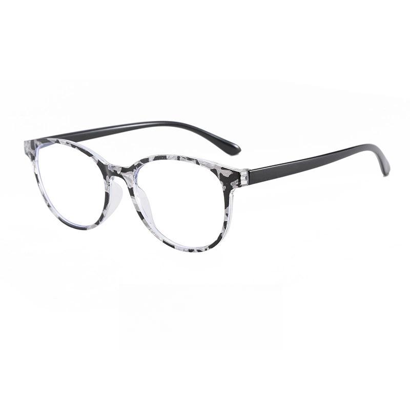 

Women S New Classic Retro Round Frame Reading Glasses Printed Anti-Blue Light Comfortable High-Definition Presbyopia Glasses 4.0