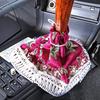 Miyabi Shift Boot Kinkazan Wine Purple with White Cover, "Madonna" Fringe, MBC-MA-WP