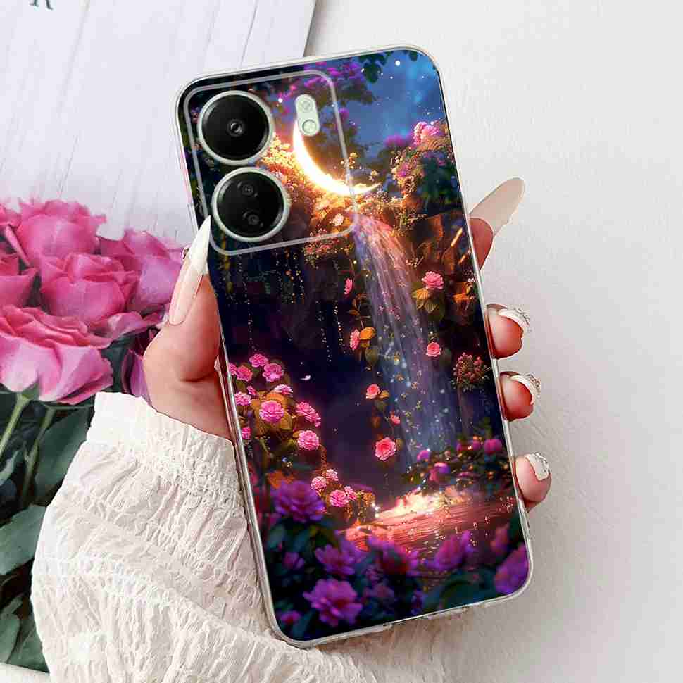 For Xiaomi Redmi 13C 4G Case Redmi13C 2023 New Fashion Pattern Cover Silicone Soft Phone Case For Xiaomi Poco C65 PocoC65 Fundas