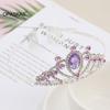 Girls Crowns Hairbands For Kids Children Performance Tiaras With Comb Rhinestone Alloy Cute Birthday Headpiece Baby Hair Jewelry