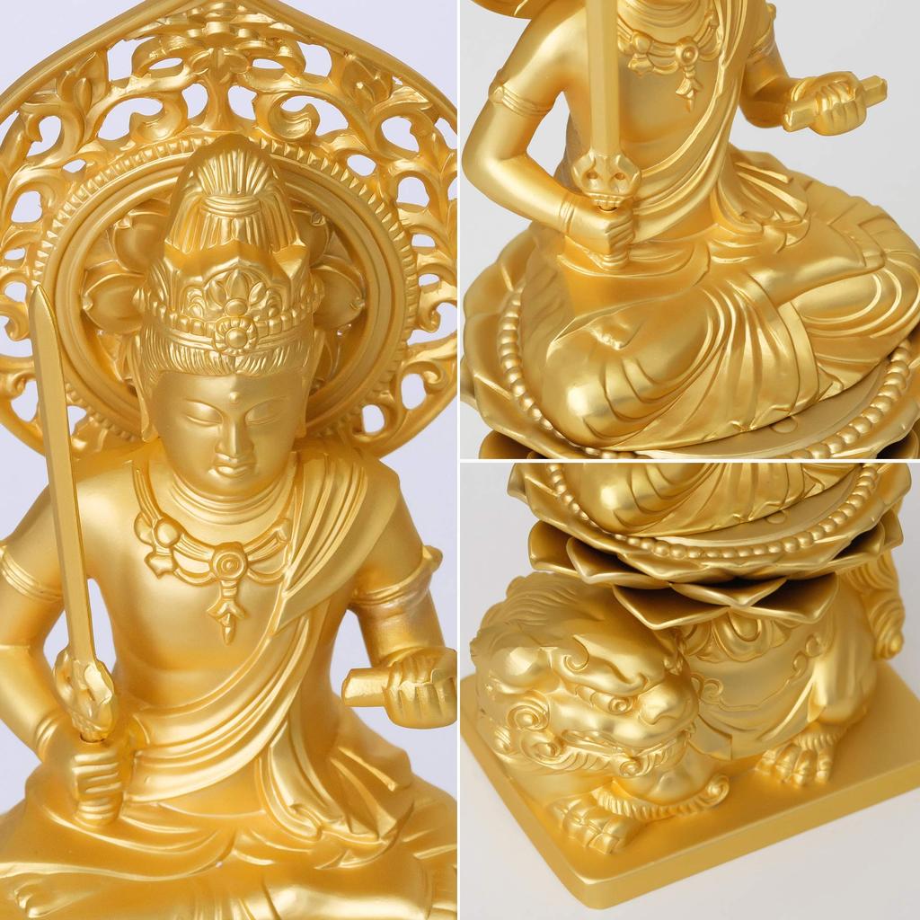 Buddha statue Manjusri Bodhisattva 15cm Buddhist Hideun Makita Original model in the year of the Zodiac guardian principal image Zodiac Takaoka