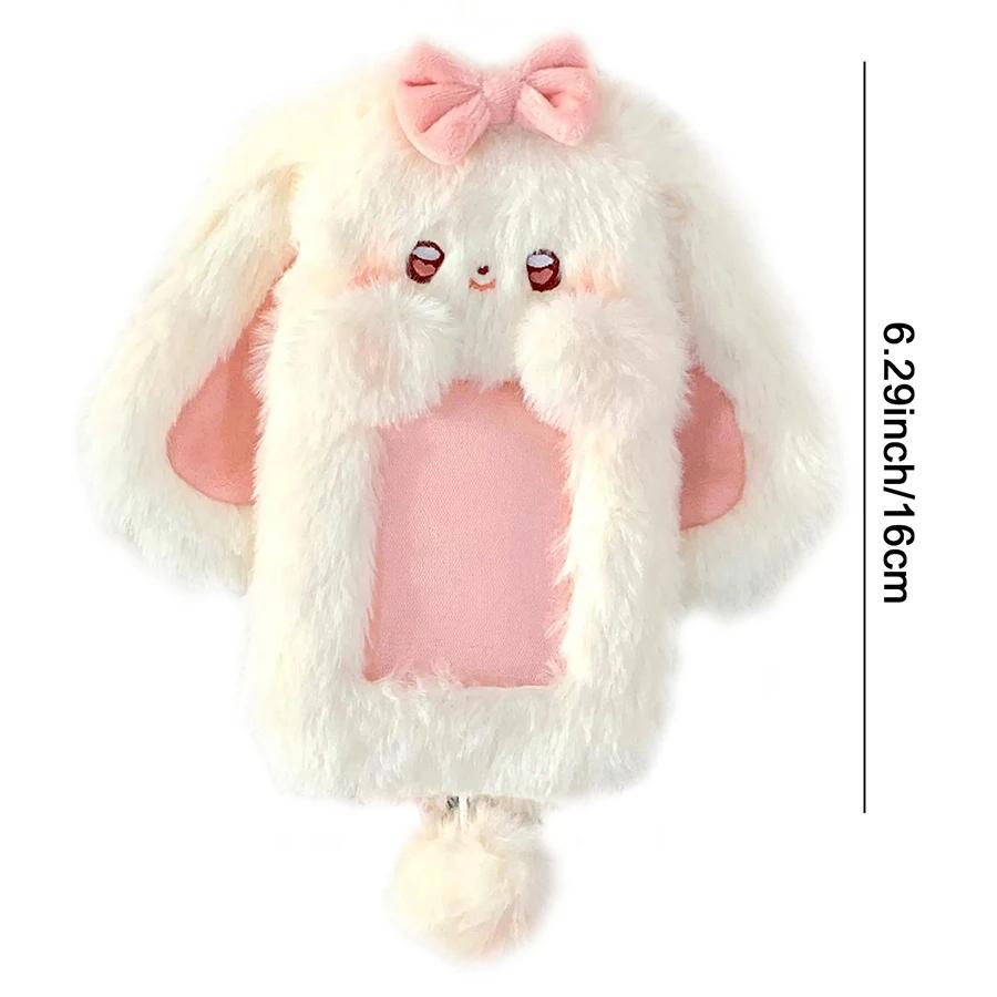 Cute Little Devil Plush Card Holder for Students Campus Photo ID Bus Card Display Pendant Pocket Card Protector Accessories