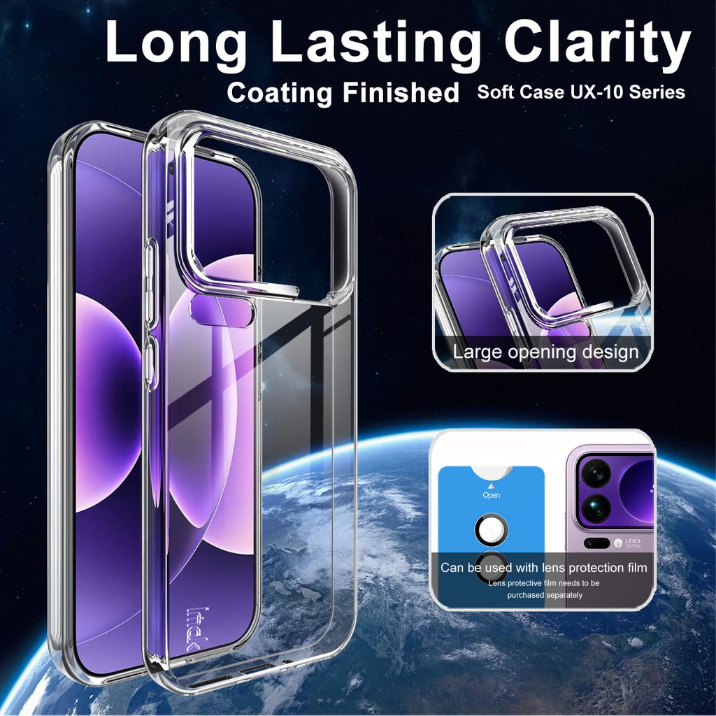 Pro Xiaomi MI 17 Pro Max 5G Pouzdro na telefon IMAK Měkké Slim pouzdro Série UX-10