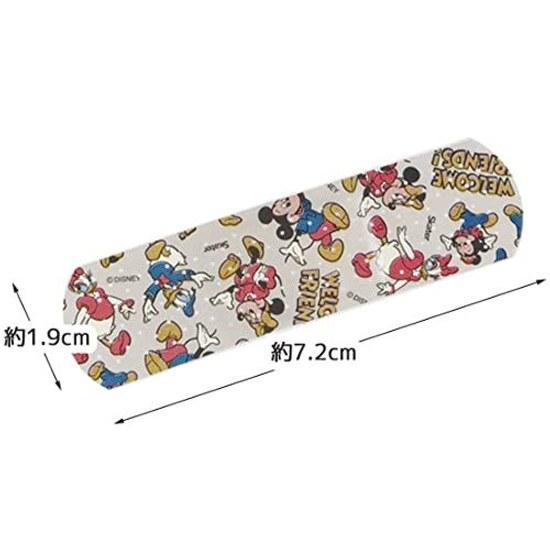 Skater first aid bandages M size bulk 100 pieces adhesive Disney Mickey Friends made Japan QQB100-A