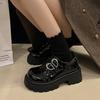 Fashion Uniform Shoes Small Leather Shoes Female British Girl Japanese Wild Black Retro Mary Jane Shoes Women Platform Oxford Shoes