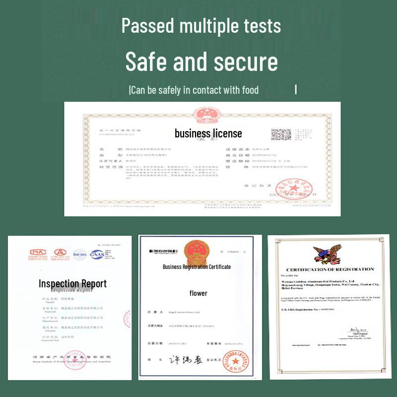 Yudefeng Disposable Rectangular BBQ Foil Containers