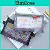 Transparent Mesh Pencil Bag For Students With Large Capacity Storage**