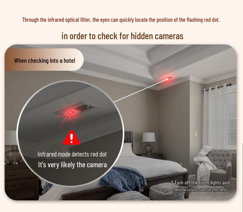 K95 Infrared Hotel Camera & GPS Anti-Peeping Detector