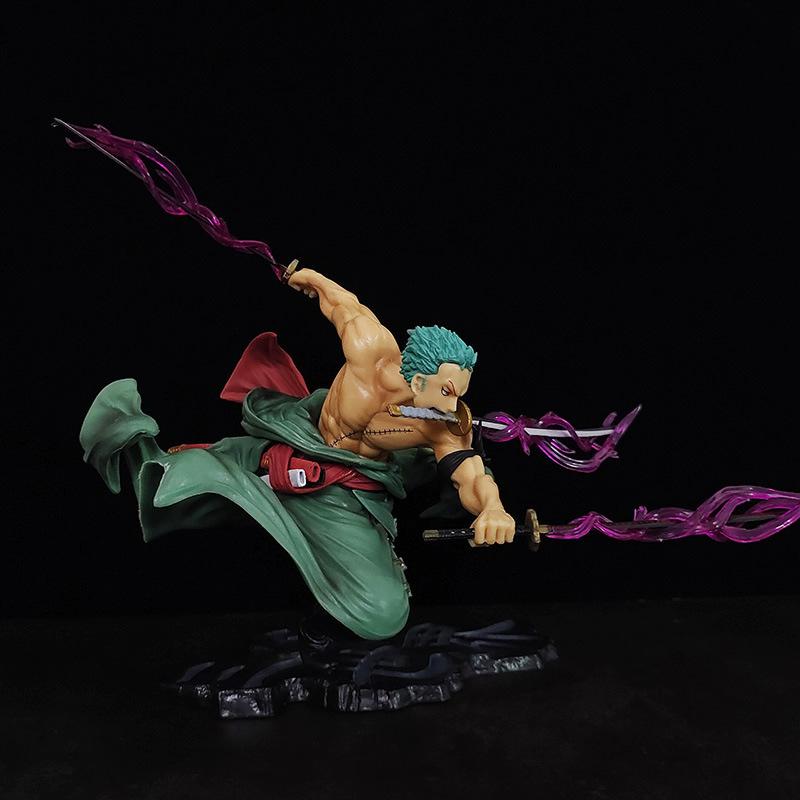 1Pcs Kid Toy Anime Figure Gk Roronoa Zoro Three-Blade Sa-Maximum Manga Anime Statue Action Figure Collection Model