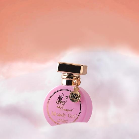 Moody Girl Tranquil Perfume with Key Charm I Mood Enhancing Perfume for Women with Passion Fruit, Tangerine & Musky Notes, Eau De Parfum, 20ml