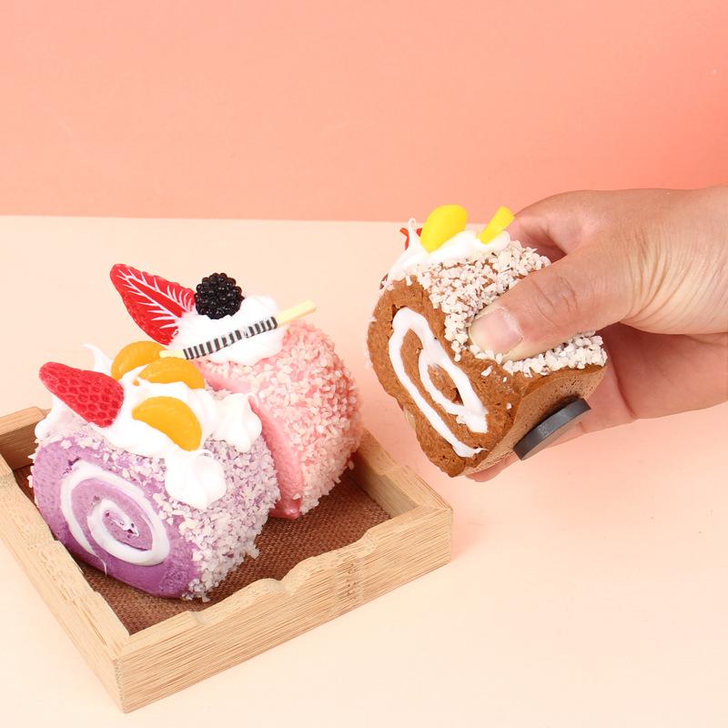 Simulated Egg Tart Fridge Stickers Home Decoration Artificial Dessert Fridge Magnets Children Gifts