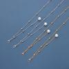 Imitationsperlen Quaste Sonnenbrillenkette Riemen Lanyards Metallperlen Kette Splicing Stil Kette Brillen Hängeseil Halter Kordel Lanyard