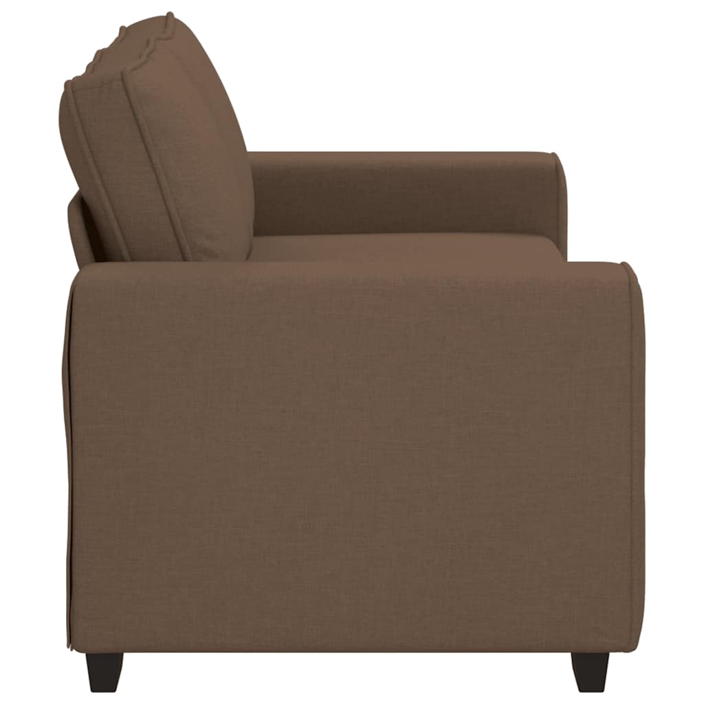 2 Seater Sofa Brown 180 X 77 X 82 Cm Fabric