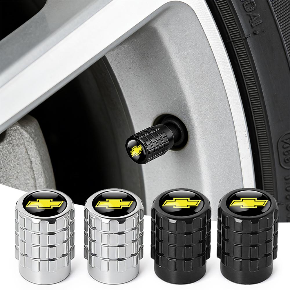 Für Chevrolet Trax Cruze Spark Captiva Aveo Equinox Impala Sail SS Orlando Metall Auto Rad Reifen Zahnrad Ventilschaftkappen Zubehör