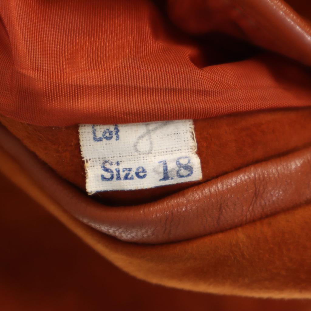 60s 70s Vintage TALON Zip suede leather jacket 18 Orange series Women Used