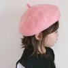 Autumn Winter Baby Girls Beret Hat Korean Warm Wool Hats for Kids Solid Color Toddler Infant Beanie Classic Children Accessories