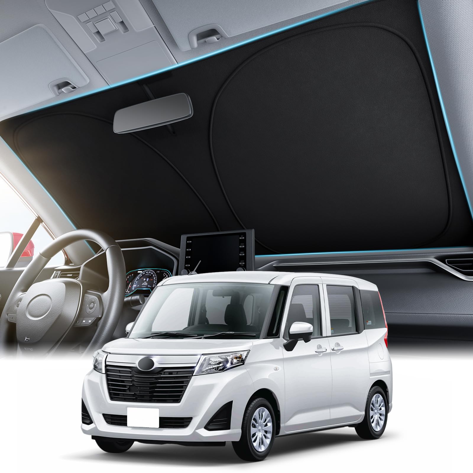 

Wigoo Toyota Roomy Tank Автомобиль Высокий Оригинальный Ноябрь 2016 Текущий M900A Жара УФ УФ Автомобильная Жара Легкий для Хранения Сумка Совместим с Моделями 2016 Текущего года чёрный