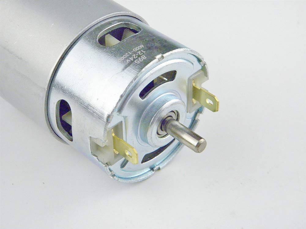 CHANCS 895 Doppelkugellager 775 Verbesserter Elektromotor mit hohem Drehmoment DC 12V 3000RPM DC 24V 6000RPM Hohe Leistung Geräuscharm für Elektrowerkzeuge DIY