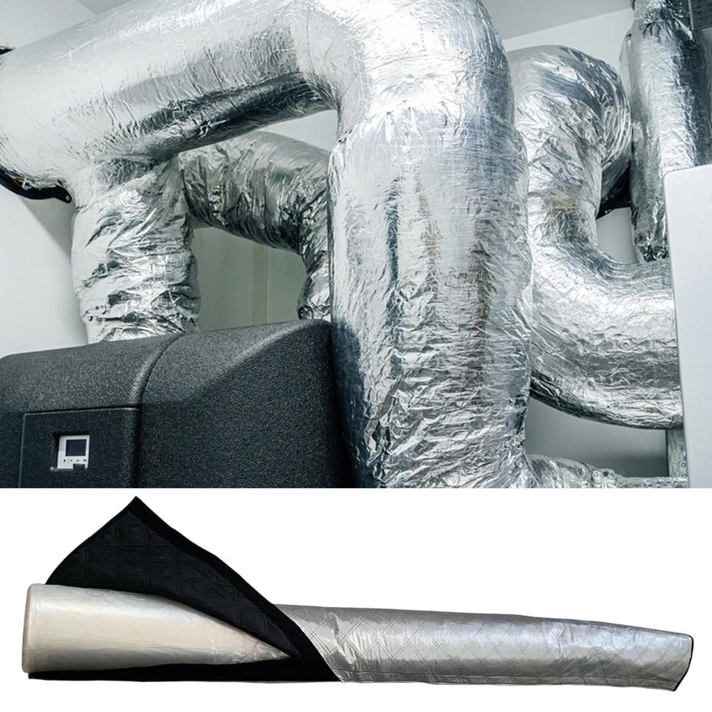 Portable Ac Hose Cover Duct Vent Cover Sleeve Waterproof 59Inch Ling Insulated Sleeve For Energy Efficiency Guard Shield Pipe