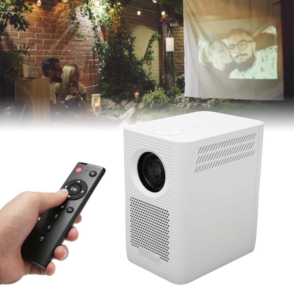 Smart Projector HD 1080P Support 4K Decoding 2.4G WiFi   5.0 Remote Control Portable Video Projector