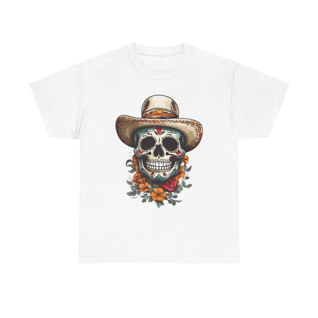 Men's and Women's T-shirts Day Of The Dead Tee, Vintage Art Graphic