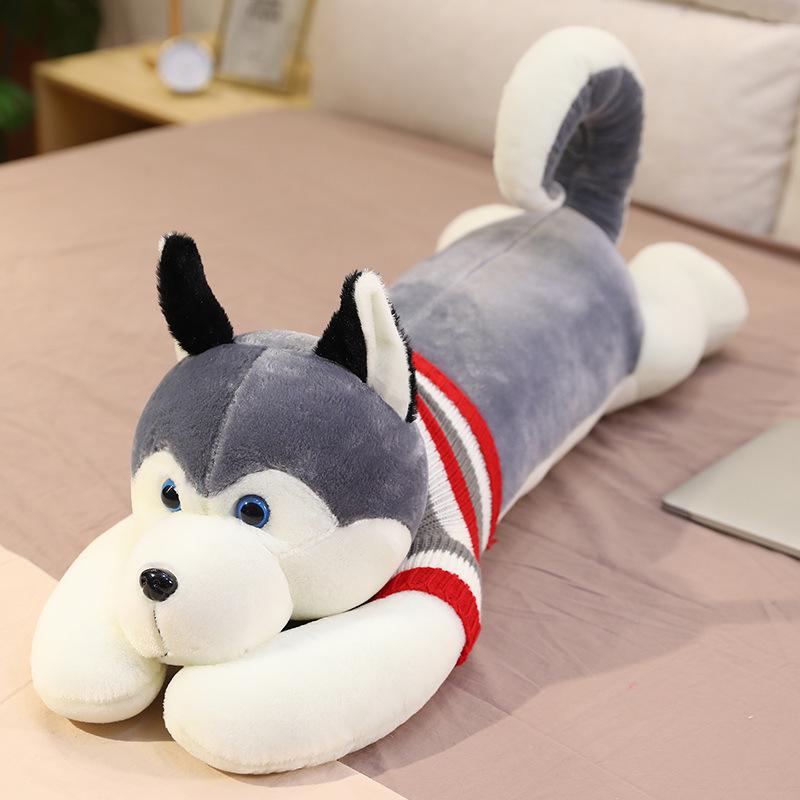 Adorable Large Husky Plush Pillow – Perfect for Bedtime & Gifts