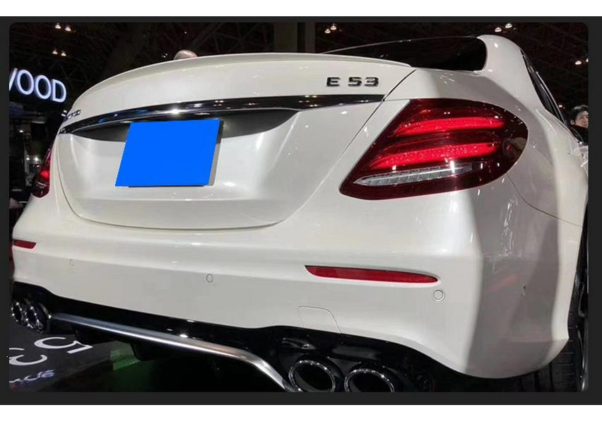 Mercedes-Benz E-Class W213 E53 Style Rear Lip Diffuser Exhaust Tailpipe