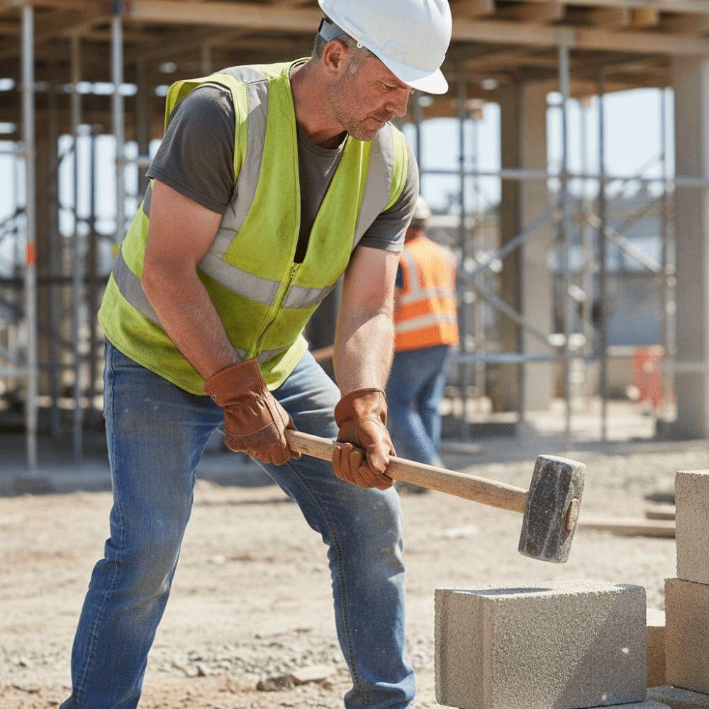 1 Pair Brown Color Work Gloves Premium Cowhide Leather Gloves Riding Gloves  Outdoor Biker