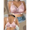Women S Plus Size Minimizer Bra Shiny Pattern Pure Desire Lace Lingerie