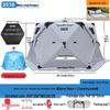 Hexagonal Cotton Ice Fishing Tent - Thickened, No Assembly Needed