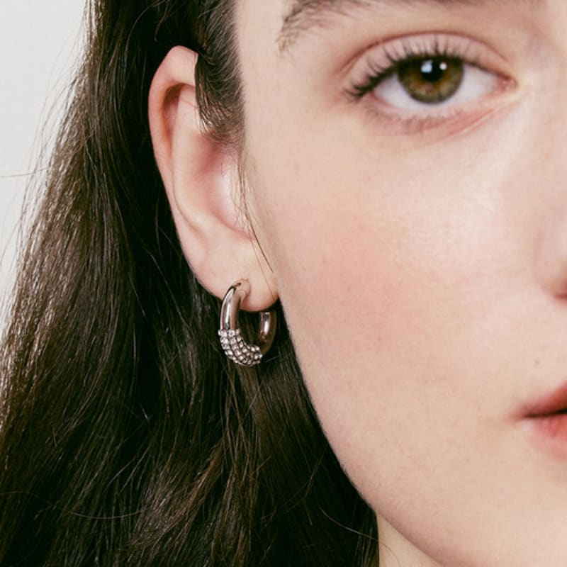 VINTAGE HOLLYWOOD Space Stone Ring Earrings_VH249OEA008M