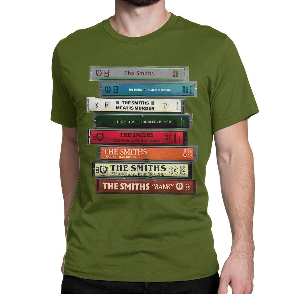 The Smiths Cassettes T-Shirt for Men Women Indie Punk Rock Band Fashion Cotton Tees Round Neck Short Sleeve T Shirt Classic Tops