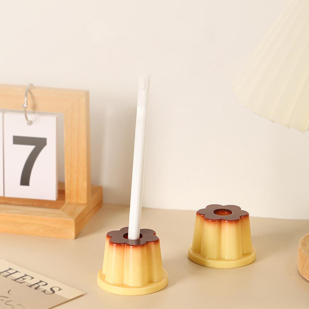 Cute Pen Holder Lovely Pudding Shape Perfect Gift for Girls Desktop Ornament Creative Pen Container Lovely Pudding
