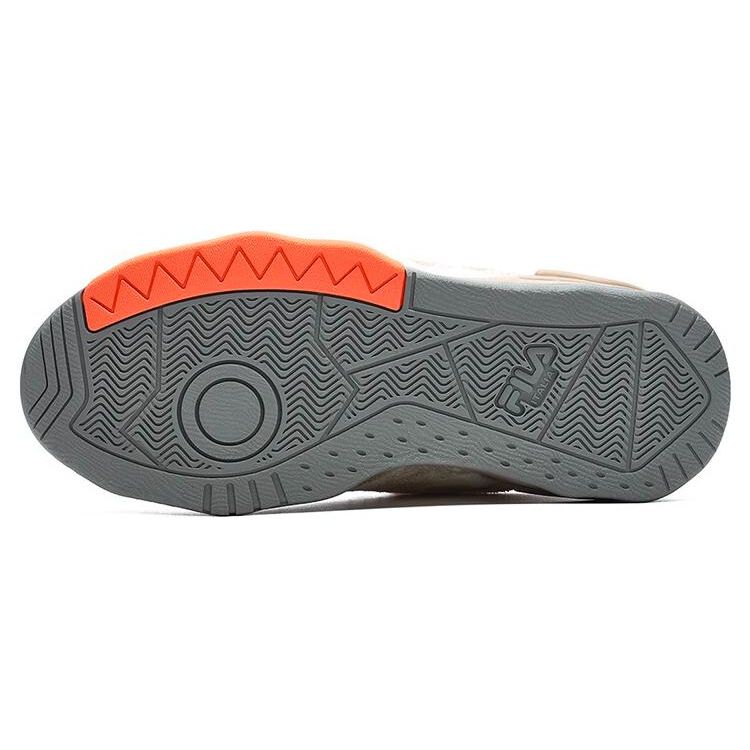 Fila Fusion Kick Wave Sole Sneakers Fabric Synthetic Leather Fashion Comfortable Low Top Women Sneakers Cassava-Powder T12W312201FTA