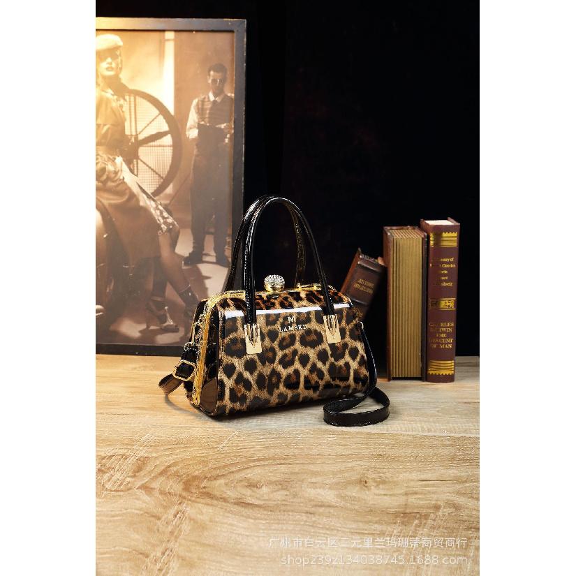 Bestselling European and American Cross-Border Single Diamond-Inlaid Women's Bag Textured Patent Leather Wedding Handbag Single Shoulder