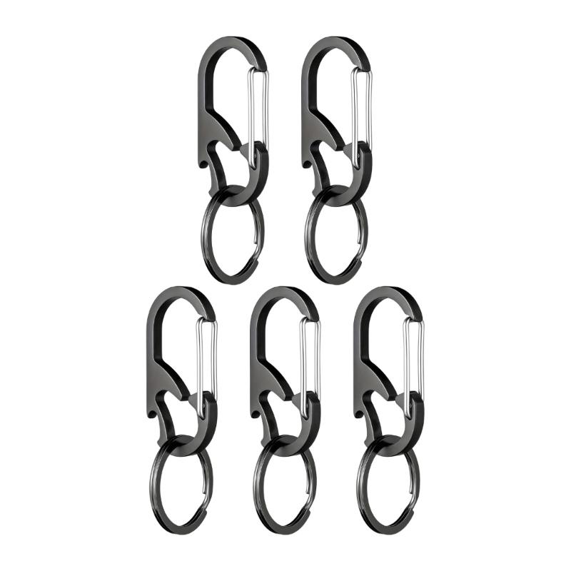 Elegant Stainless Steel Keychain with Bottle Opener Functionality Rustproof Keyrings Suitable for Modern Lifestyles