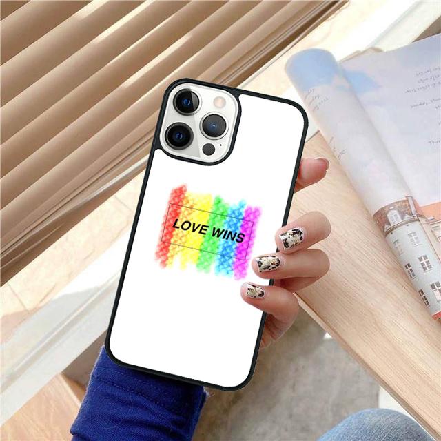 LGBT Love Wins Coque Shell For iPhone 17 Air 15 16e 14 13 12 Pro Max 11 Pro Max Plus Phone Case Cover