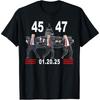 45 47 President Trump Victory Dance Inauguration Day 2025 Cotton Men T Shirt