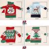 Christmas Wine Bottle Knitted Ugly Sweater Covers Set,thanksgiving Halloween Christmas Gift"
