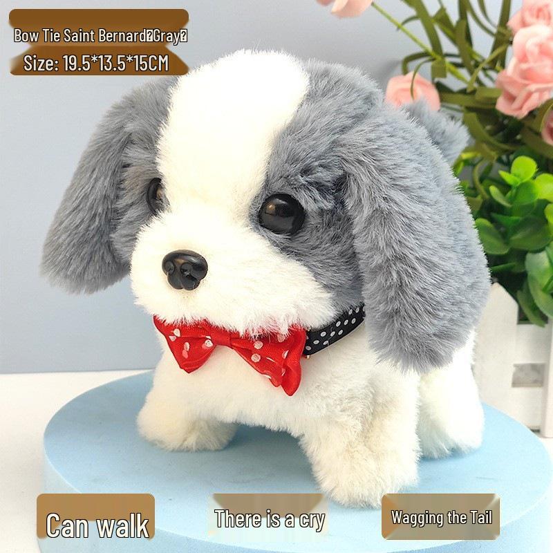 Electric Plush Pet: Jumping Sound Teddy Dog & Wagging Tail Husky