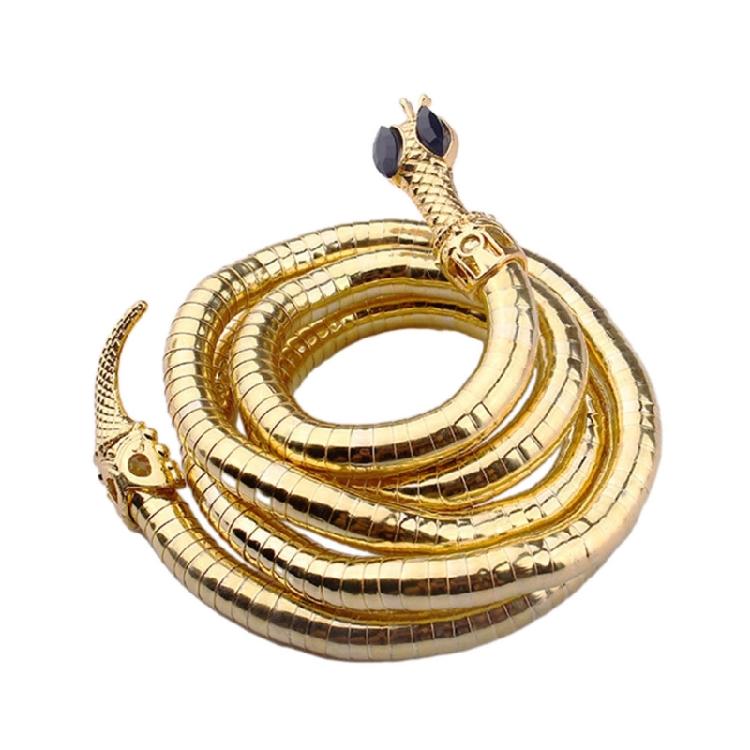 Fashion Bendable Snake Necklace Bracelet Jewelry Multilayer Metal Snake Necklace