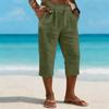 Pantaloni a gamba dritta cropped sportivi e casual da uomo