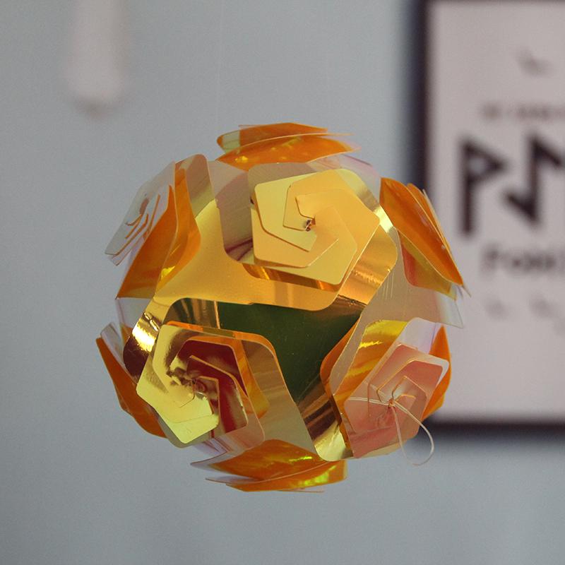 Rose Hanging Ball Christmas Decorations for Mall Ceilings