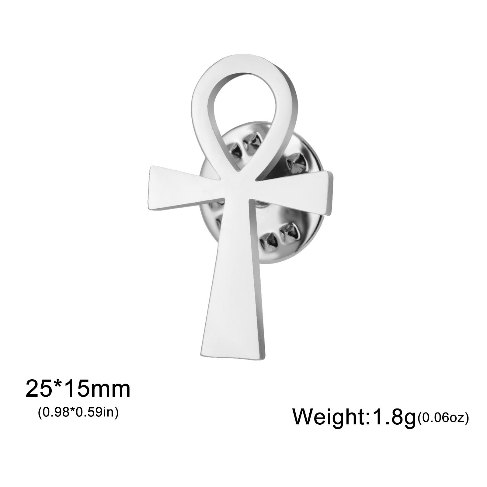 

Ankh Cross Lapel Pins Women s Brooch Stainless Steel Jewelry Suit Collar Badges for Men Egyptian Vintage Wholesale 2026