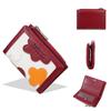 Ladies Short Wallet With Geometric Pattern Pu Material For Daily Use And Card Storage