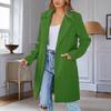 European Autumn Plus Size Woolen Women's Single-Button Cardigan Coat