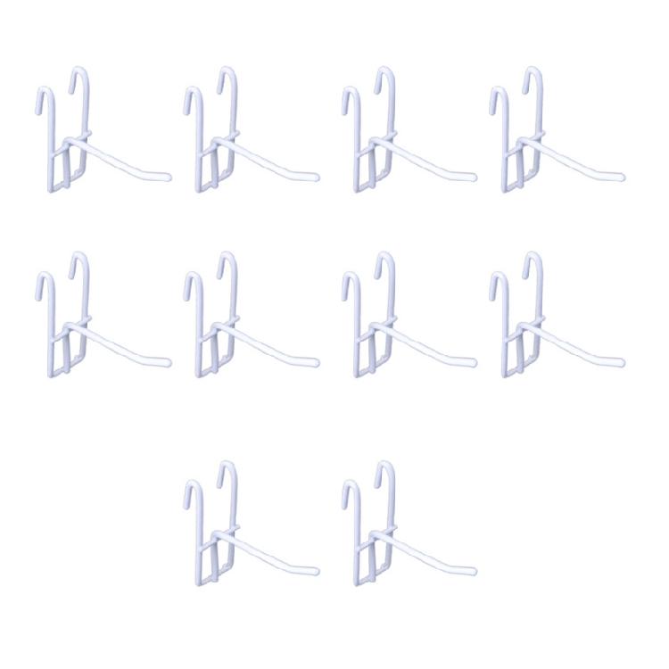 10Pcs Versatile Pegboard Hooks Grid Wall Mesh Retail Display Shop Peg Goods Shelf Minimalist Panel Pegboard Hooks