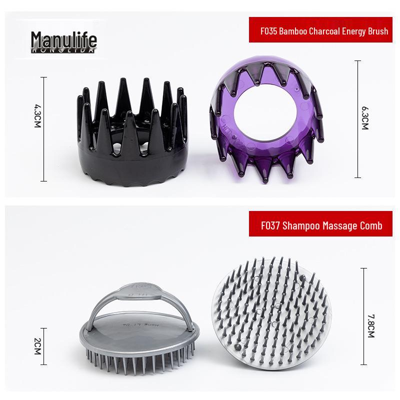 Silicone Scalp Massager Shampoo Brush - Soft Adult Head Scratcher & Cleaning Comb